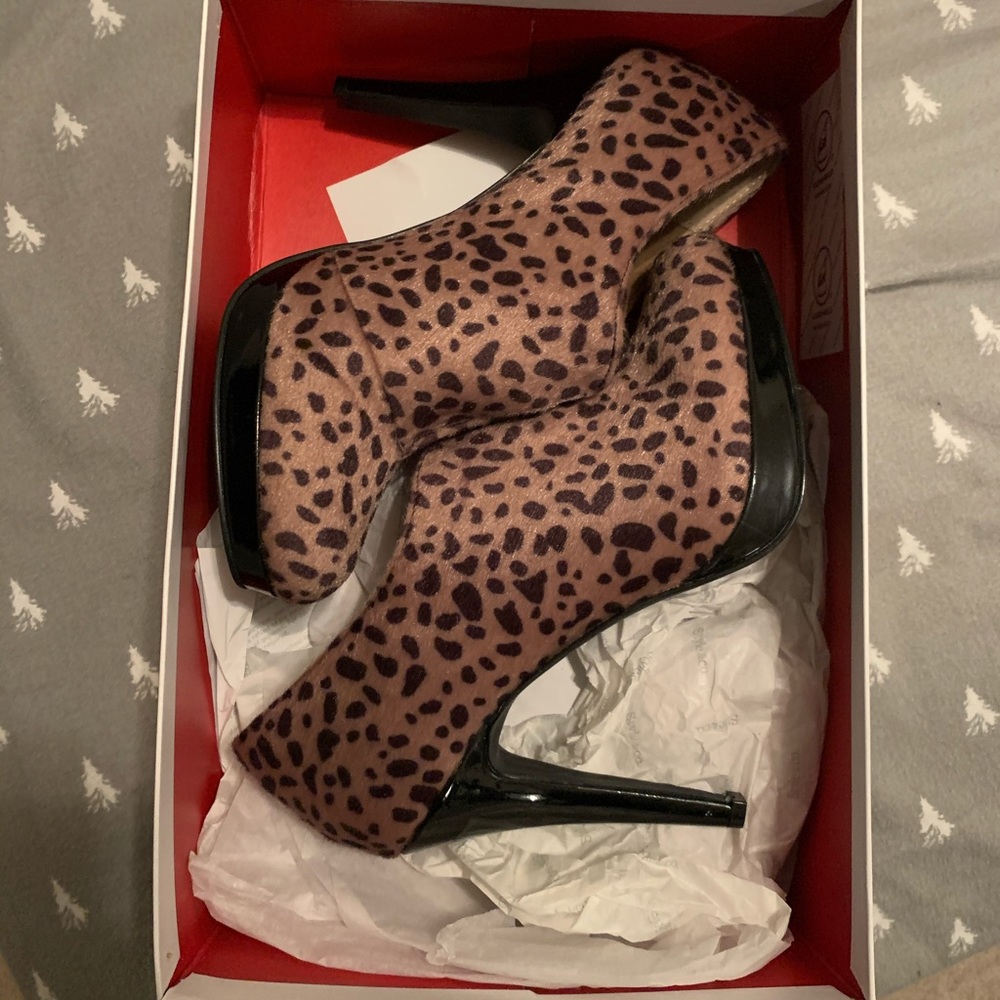 Style & Co Faux Leopard Print Heels